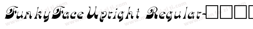 FunkyFaceUpright Regular字体转换